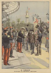 Ovationen für General Boitard in Oran, Algerien